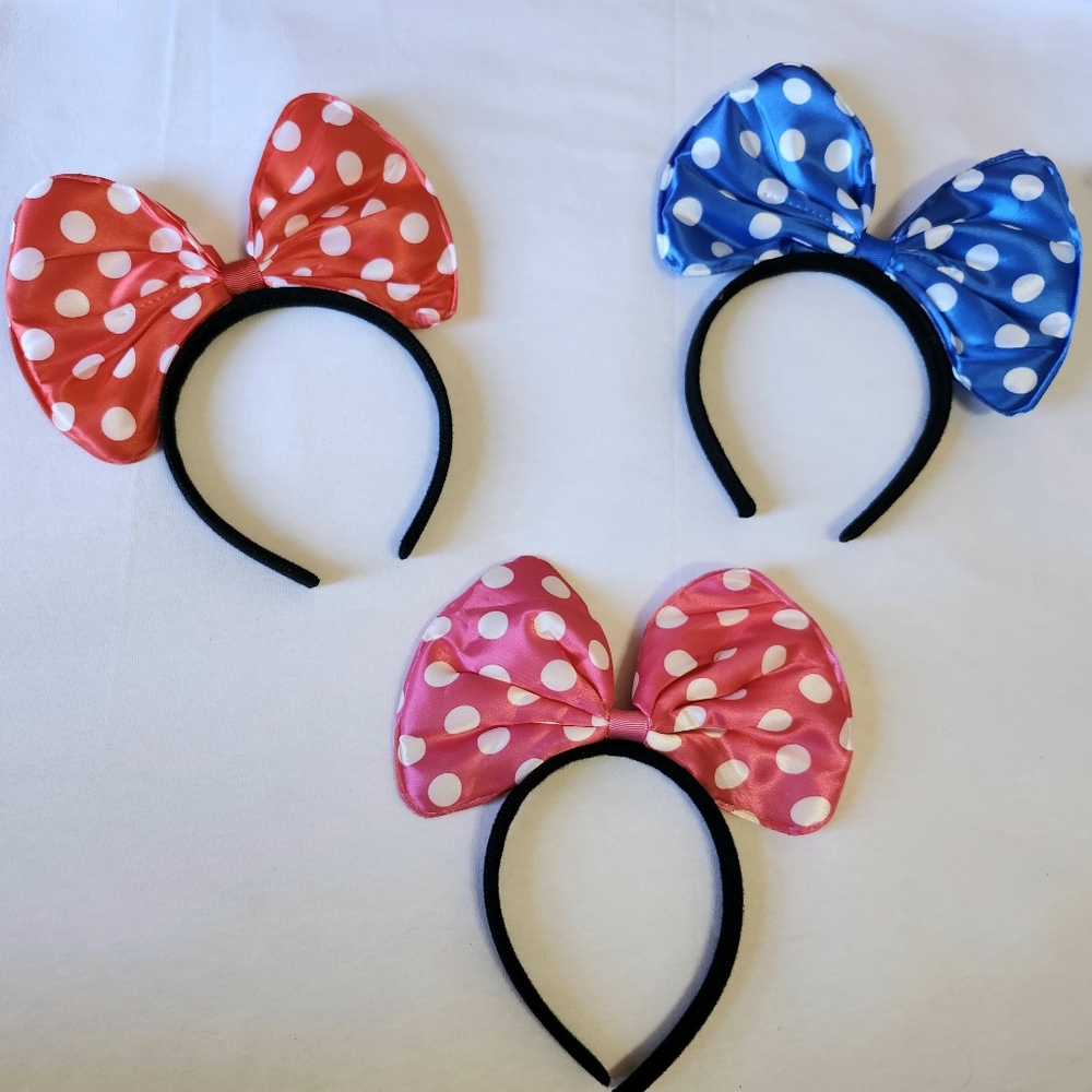 Polka Dot Bow Headbands Set Unbranded
